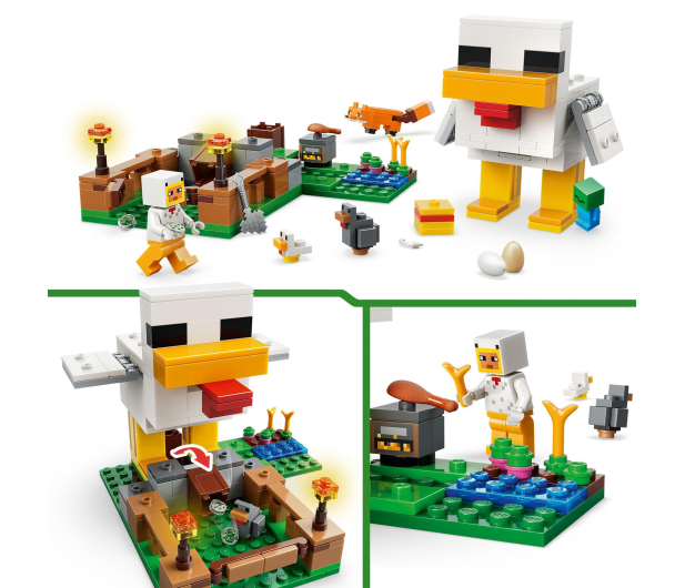 LEGO MINECRAFT 21585 Farma kurczaków - 1473417 - zdjęcie 12